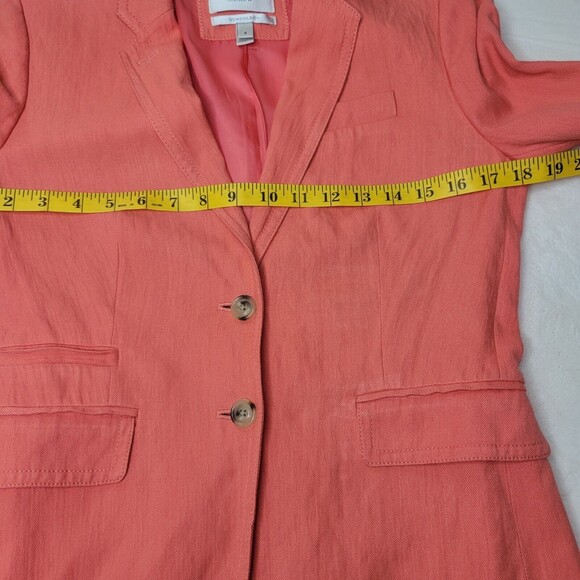 J Crew Schoolboy Structured Blazer Womens Size 2 Coral fully Lined Spring Preppy - Picture 11 of 16